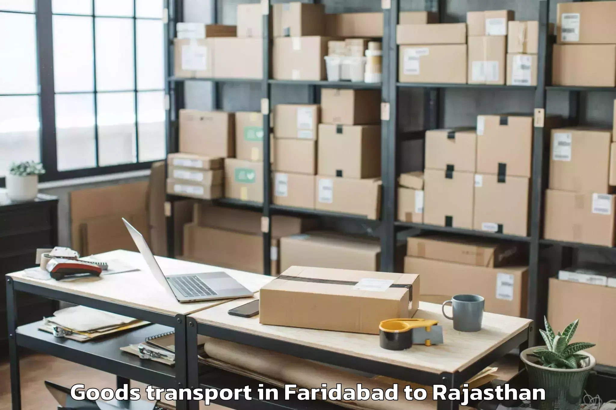 Discover Faridabad to Ajmer Goods Transport